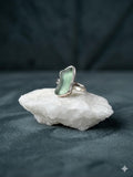 Sterling Silver Aqua Sea Glass Ring