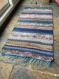 Handwoven Recycled Rag Rug - Zero Waste